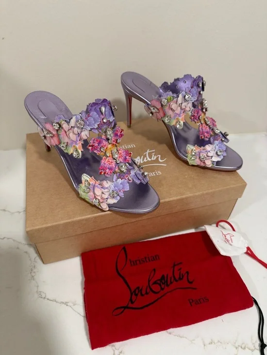 Christian Louboutin Limited Edition bloom sandals size 39 new - Picture 1 of 15